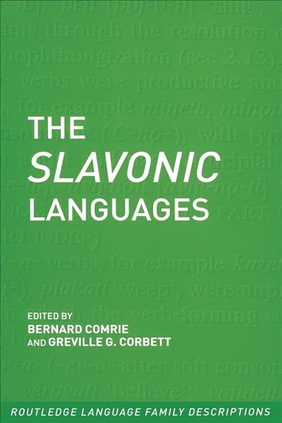 The Slavonic Languages