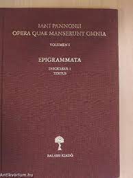 Iani Pannonii Opera omnia quae manserunt