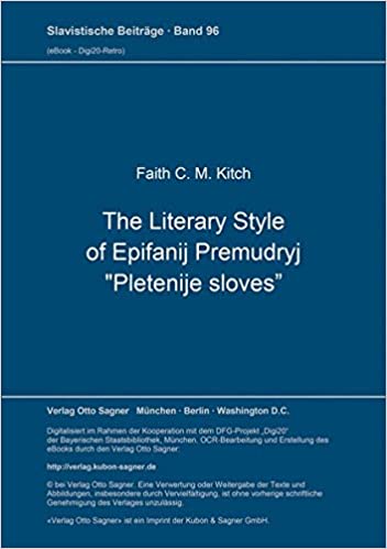 The Literary Style of Epifanij Premudryj “Pletenije sloves”
