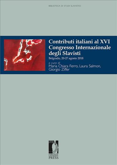Contributi italiani al XVI Congresso Internazionale degli Slavisti