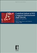 Contributi italiani al XVI Congresso Internazionale degli Slavisti