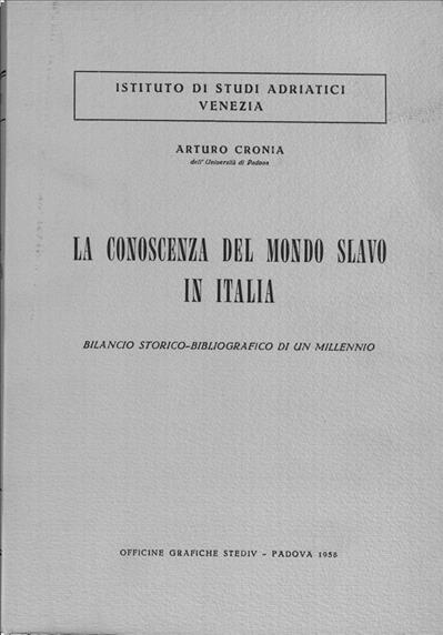 La conoscenza del mondo slavo in Italia